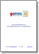 Cover of (with link to) games-ED - Games Based Situated Learning Theory paper.